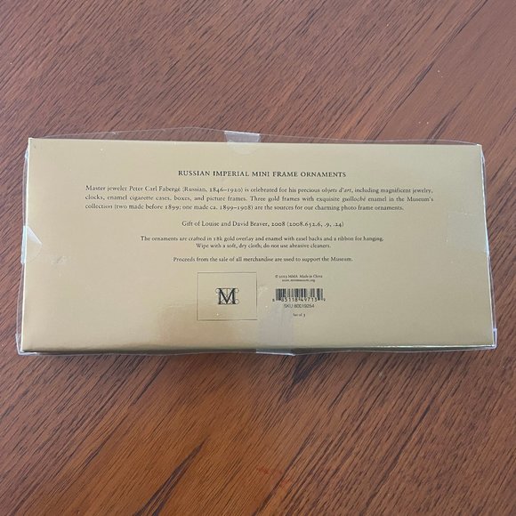 Metropolitan Museum of Art MMA Mini Frame Ornament New in Box - Picture 10 of 10